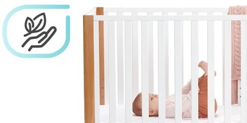 Деревянная растущая кроватка Kinderkraft с функцией манежа Koya