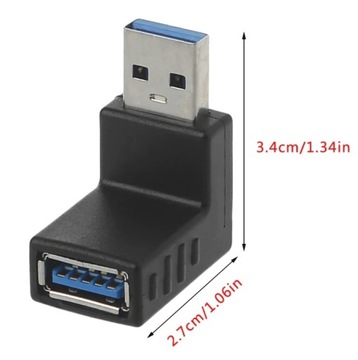 Adapter Kątowy 90 Stopni Złączka / USB 3.0 / GÓRNY