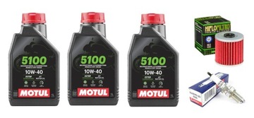 OLEJ FILTR SWIECA KAWASAKI KL_KLR_KLX_650 TENGAI ZESTAW OLEJOWY MOTUL 5100