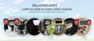 Lampa solarna z 2 reflektorami i czujnikiem ruchu. Panel na 3,5 m kablu.