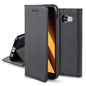 ETUI Z KLAPKĄ SAMSUNG GALAXY J3 2016 CZARNE J3206