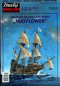 MAŁY MODELARZ 1 - 2 - 3 / 2023 ANGIELSKI GALEON 