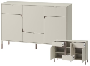 Komoda na nóżkach szer 130 cm pokój młodzieżowy