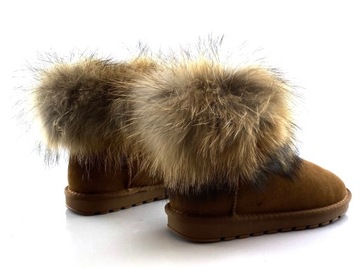 W5820 ВЕРБЛЮЖНАЯ НАТУРАЛЬНАЯ КОЖА, МЕХ ЕНОТА