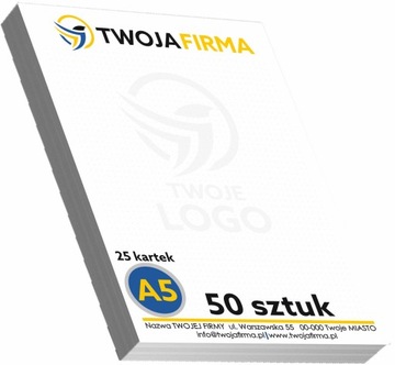 Рекламные блоки Notebook LOGO формата А5 50 шт.