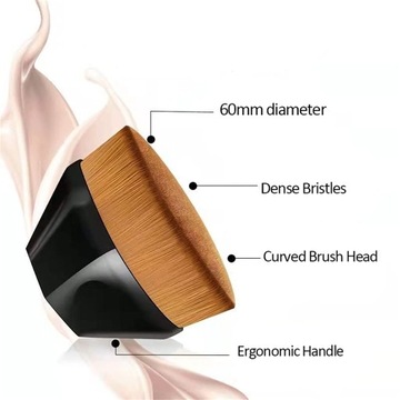 ПЛОТНАЯ МЯГКАЯ КИСТОЧКА ДЛЯ ОДНОРОДНОЙ ТОНАЛЬНОЙ ОСНОВЫ