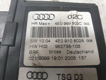 AUDI A8 D3 MOTOREK OKNO PRAVÝ ZADNÍ 4E0959802C