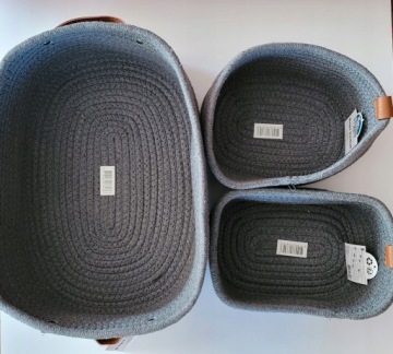 KIESZEŃ KOSZ POJEMNIK DO PRZECHOWYWANIA ZESTAW 3