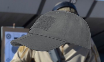 Czapka z daszkiem Helikon Folding Składana Regulowana Bejsbolówka Grey