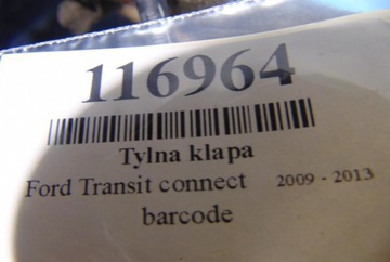 FORD TRANSIT CONNECT I ZADNÍ VÍKO KUFRU