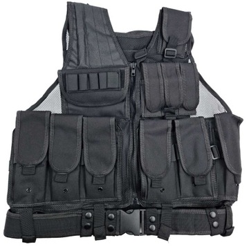 Kamizelka taktyczna Cybergun Swiss Arms Black