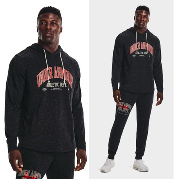 BLUZA MĘSKA UNDER ARMOUR SPORTOWA Z KAPTUREM 1370354-001