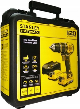 Wkrętarka udarowa 80Nm 20V wiertarka 2x2Ah Stanley