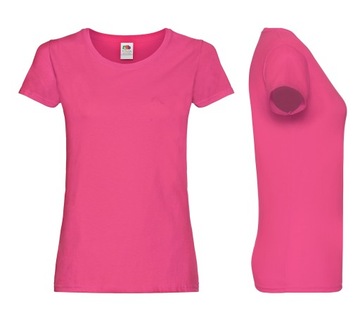 DAMSKA KOSZULKA T-SHIRT FRUIT original fuchsia S