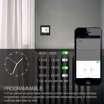 Регулятор температуры нагрева термостата ZIGBEE