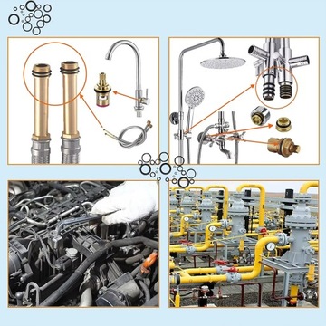 НАБОР УПЛОТНИТЕЛЬНЫХ КОЛЬЦЕВ РАЗЛИЧНЫХ РАЗМЕРОВ 740 ШТ. + КАССЕТА ОРГАНАЙЗЕР
