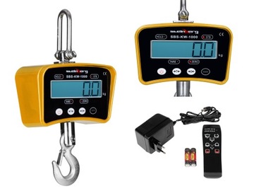 Промышленные весы-крючки для дистанционного управления, желтые, емкость 1 т
