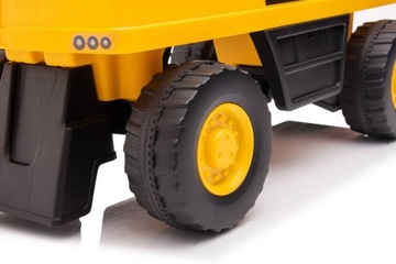 JEŹDZIK KOPARKA ŁADOWARKA z RUCHOMĄ ŁYŻKĄ CAT schowek klakson + TABLICE