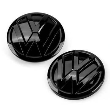 VW POLO V LIFT ZNACZEK EMBLEMAT LOGO W GRILL KLAPA CZARNY PIANO KOMPLET GTI