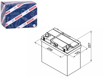 AKUMULATOR BOSCH 12V 45AH 330A S4 P + 3 238X129X227 B00 ROZRUCHOWY