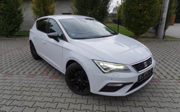 Seat Leon III Hatchback Facelifting 1.5 EcoTSI 130KM 2019 Seat Leon Bezwypadkowy Serwisowany 1-Wlasciciel FR Navi Led Asystenci Piek, zdjęcie 1