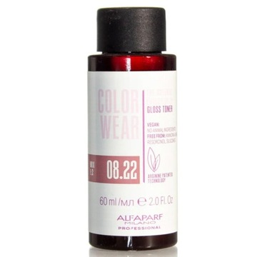 Alfaparf Color Wear Gloss farba, toner do włosów bez amoniaku 08.22 60ml