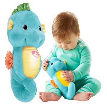 Сенсорный успокоитель FISHER PRICE GLOWING SEA HORSE для малыша +0м