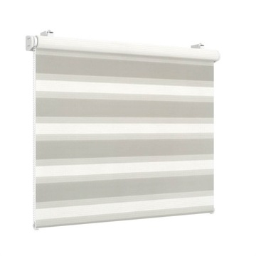 Рулонные шторы «День и Ночь» на заказ, 70 полосок зебры, балкон.