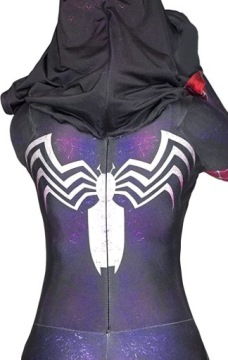 НАРЯД КОСТЮМ ГВЕН СТЕЙСИ ВЕНОМ КОЖА ДЛЯ КОСПЛЕЙ ФЕСТИВАЛЬНОЕ ПЛАТЬЕ 152/158