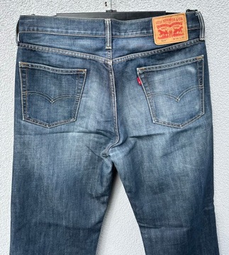 Levis 514 W34 L32 granatowe spodnie jeansowe Levi’s strauss