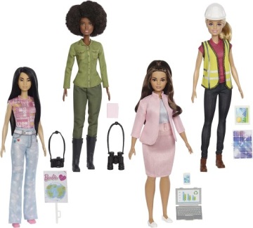 LALKA BARBIE ECO Leadership Team zestaw 4 lalek