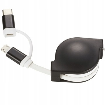 КАБЕЛЬ MICRO USB USB-C TYPE-C с перемоткой, 85 см, TYPE C 3IN1