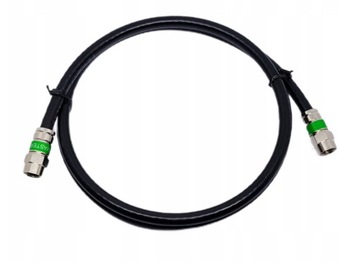Kabel koncentryczny przewód antenowy SAT 3M czarny Wtyk F-Wtyk F