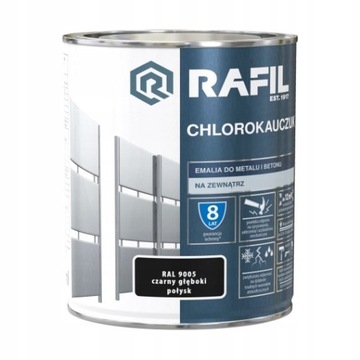 Chlorokauczuk 0,75L Czarny Ral9005 Rafil