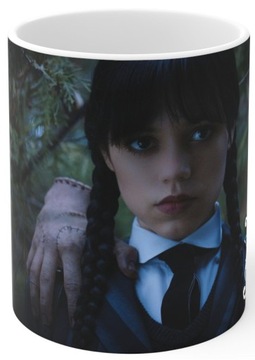 Kubek + imię WEDNESDAY bajka film movie prezent