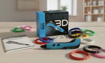 Ручка 3D PRO набір для дітей принтер 3D вкладиші 260 метрів + трафарети