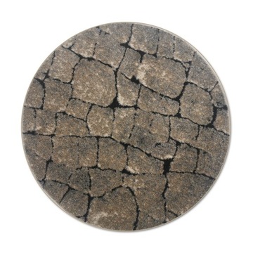 NOWOCZESNY GĘSTY DYWAN 120x120 KOŁO PIEŃ DRZEWA