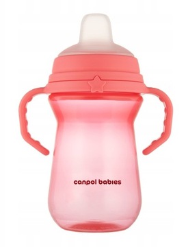 CANPOL KUBEK Z SILIKONOWYM USTNIKIEM 6M+ 250ML