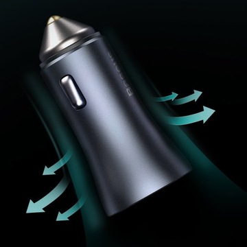 Быстрое автомобильное зарядное устройство 40 Вт для iPhone 13 14