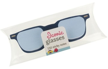 OKULARY - KARTECZKI SAMOPRZYLEPNE NIEBIESKIE