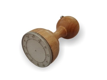 Stempel drewniany graf (zegar)