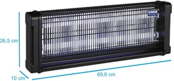 ИНСЕКТИЦИДНАЯ ЛАМПА IKN40 черная 400м2 КОМАРЫ FIES