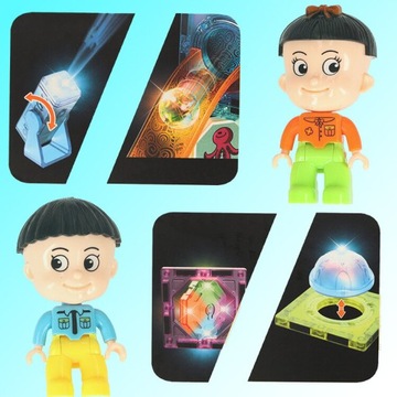 Магнитные блоки MARBLE 202 шт., светящаяся шариковая дорожка.