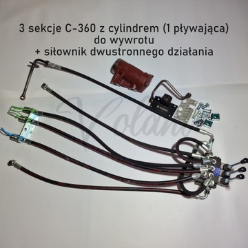 ROZDZIELACZ 3 SEKCYJNY ZEWNĘTRZNY C-360 CYLINDER 3 SEKCJE HYDRAULICZNY