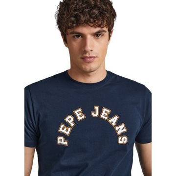 PEPE JEANS KOSZULKA MĘSKA T-SHIRT GRANATOWA r.L