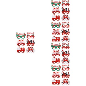 30шт рождественские очки фетровые очки