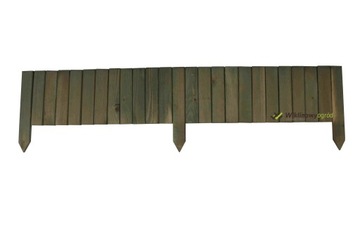 PALISADA DREWNIANA WYSOKA ZIELONA ROLLBORDER