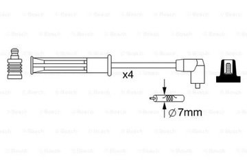 BOSCH 0 986 357 253 SADA PŘÍVODŮ ZAPALOVACÍ