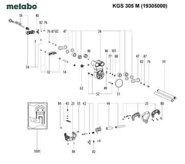 316061420 МЕТАБО РЫЧАГ ПРУЖИННЫЙ КОМПЛЕКС КГС 254/305 М