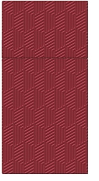 Kieszonki 40x40cm Texture Bordowe/16 sztuk